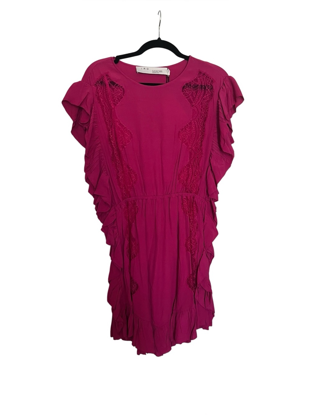 IRO Zestful Lace Trim Mini Dress